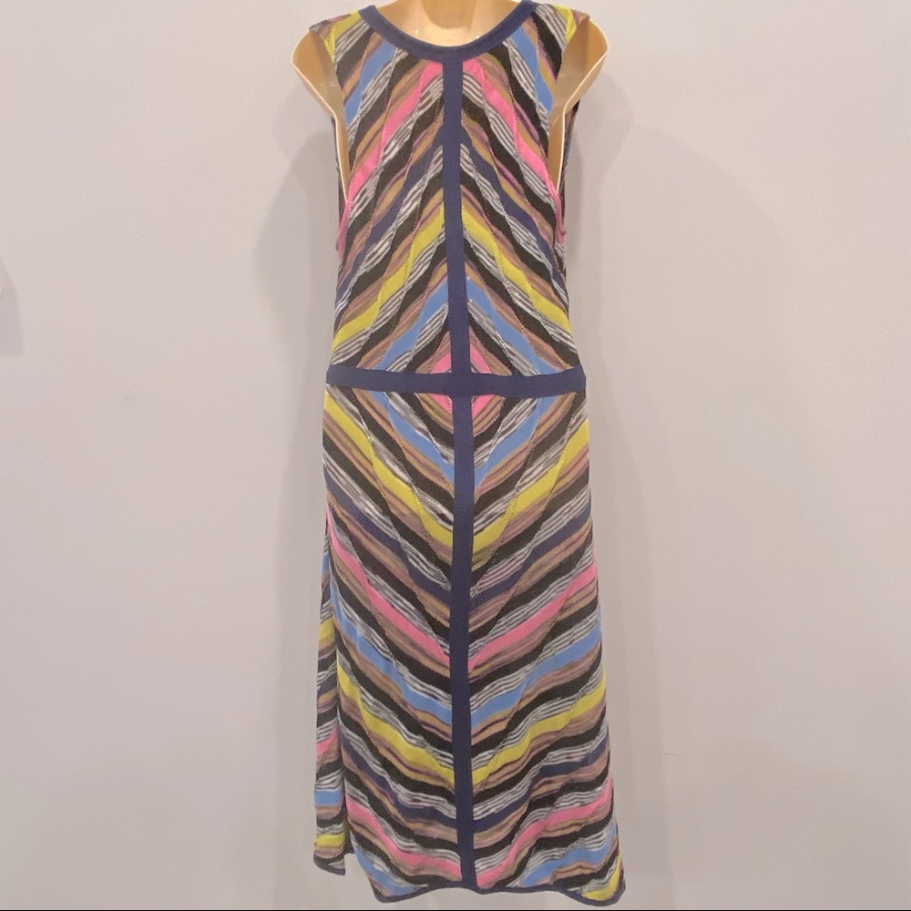 Missoni Multicolor Sleeveless Midi Dress size 10 - Picture 5 of 11